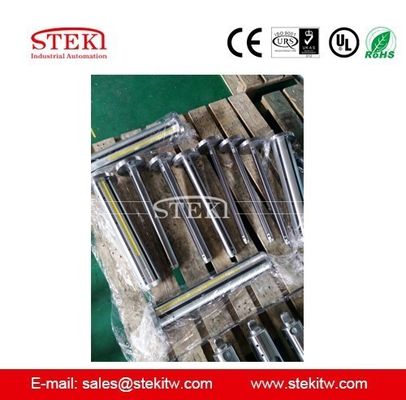 STEKI 2024 3&quot; rivestito con ossido nero Tipo scorrevole Albero d'aria Corpo in alluminio 30 mm Fine quadrata L1 1600 mm L3 1920