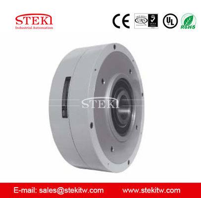 24v DC Magnetic Powder Brake Hollow Shaft Design per applicazioni di controllo della tensione